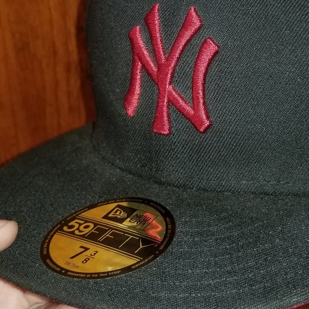 59 Fifty Red&Black NY fitted hat